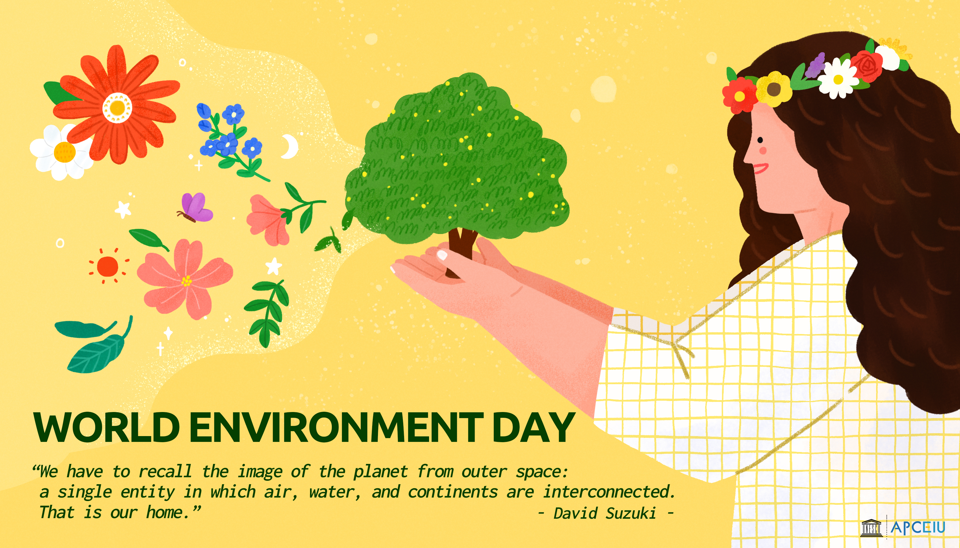 Free Vector | Hand drawn world environment day illustration with planet  earth-saigonsouth.com.vn